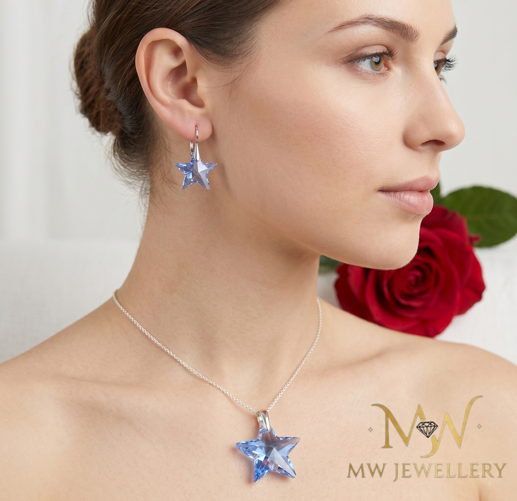 ZESTAW BIŻUTERI gwiazdki - crystal Swarovski®
