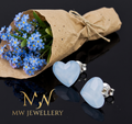 KOLCZYKI Wkrętki Swarovski serca