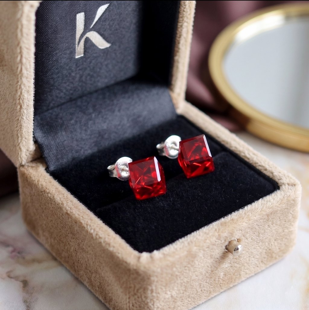 KOLCZYKI Cube crystal Swarovski®