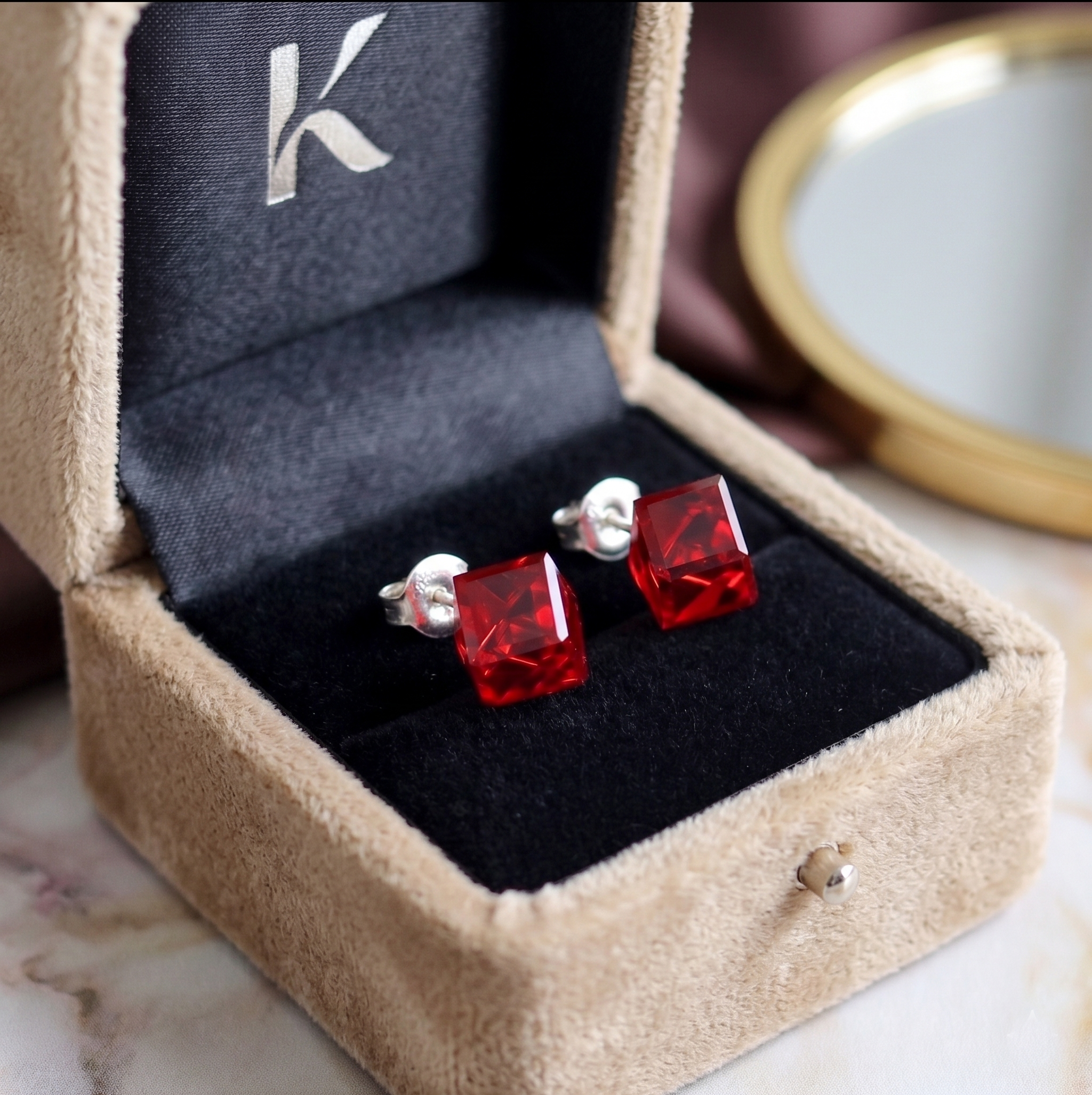 KOLCZYKI Cube crystal Swarovski®