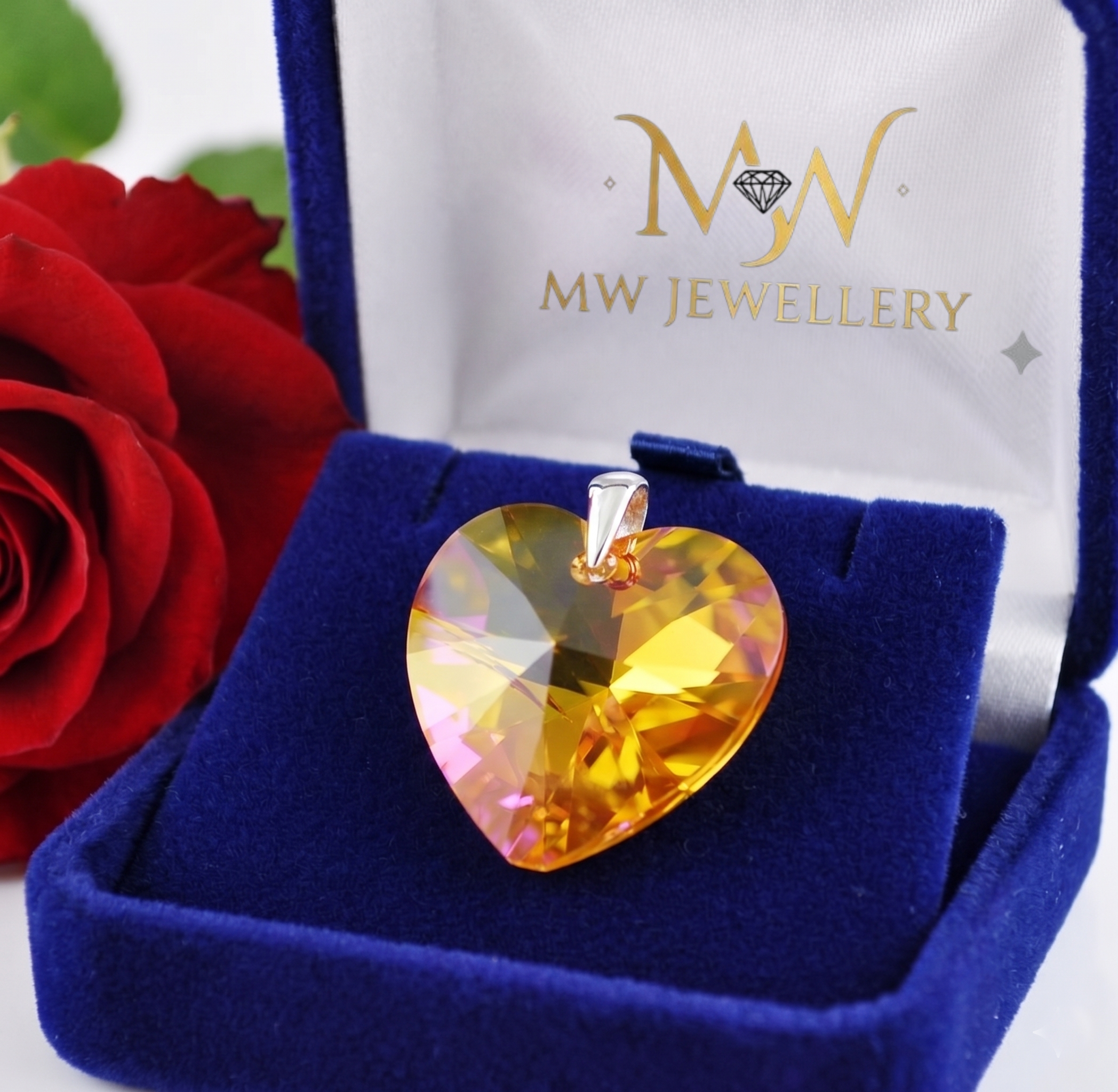 Wisiorek SERCE Crystals from Swarovski®