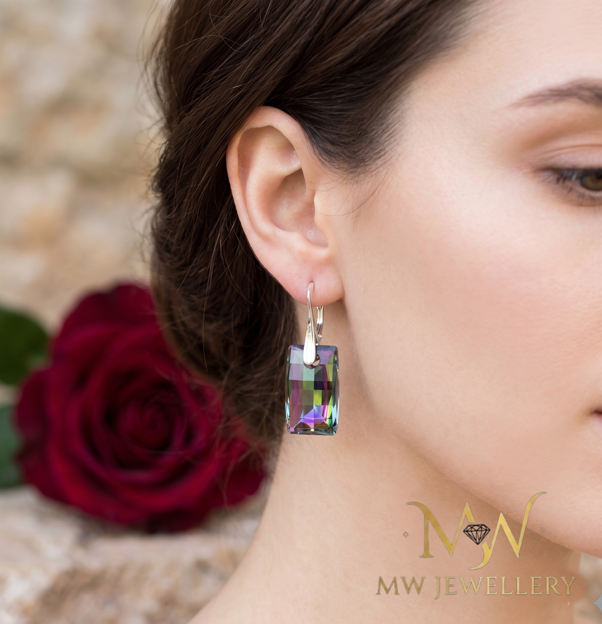 KOLCZYKI  Urban PARADISE SHINE AB crystal Swarovski®