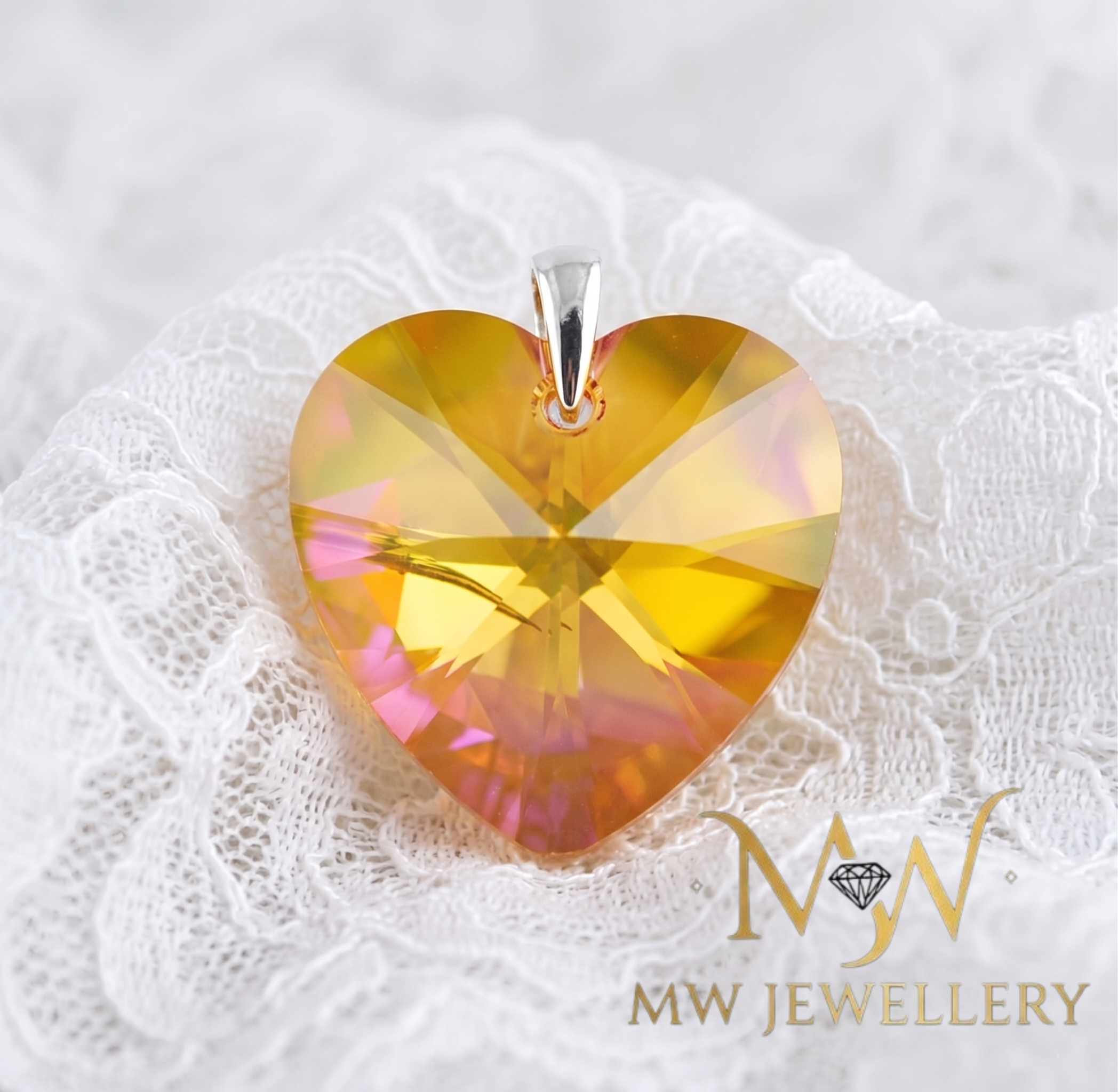 Wisiorek SERCE Crystals from Swarovski®
