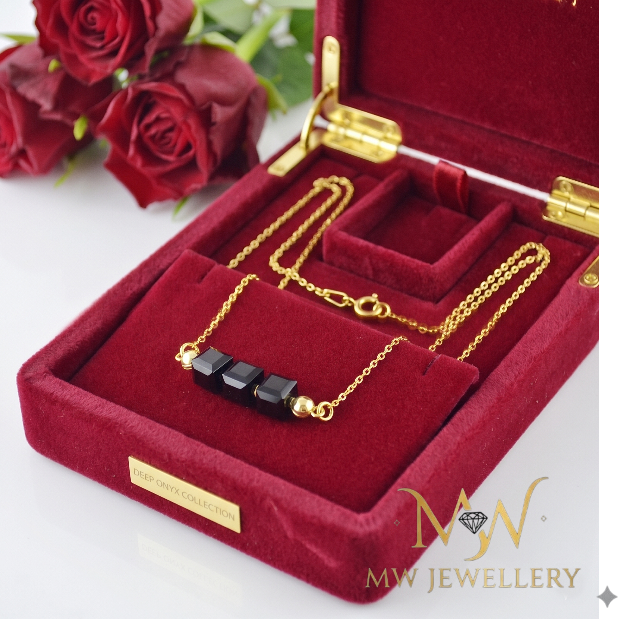 Komplet naszyjnik i bransoletka - crystal cube  Swarovski®