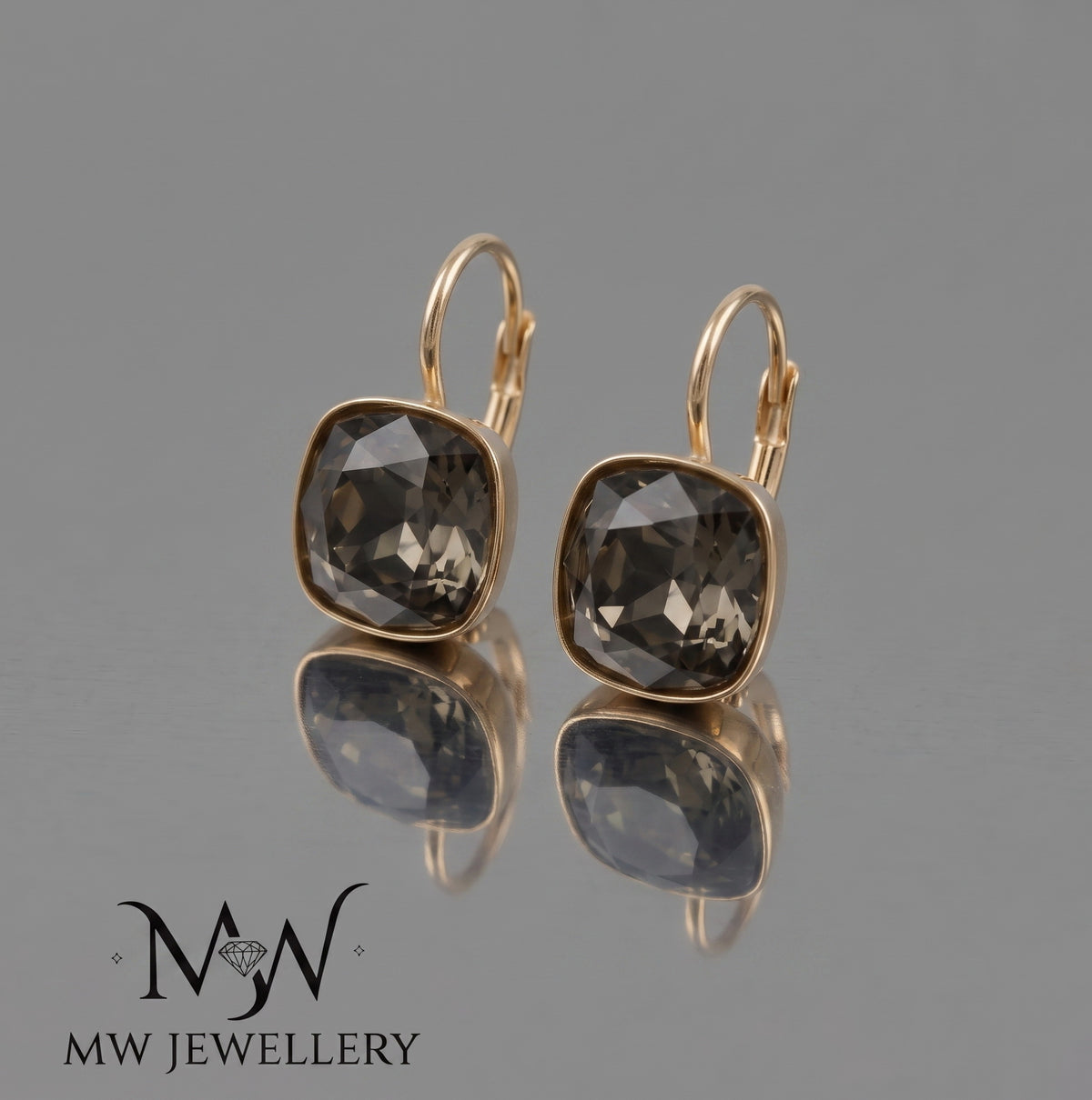 KOLCZYKI Crystal Swarovski® Square