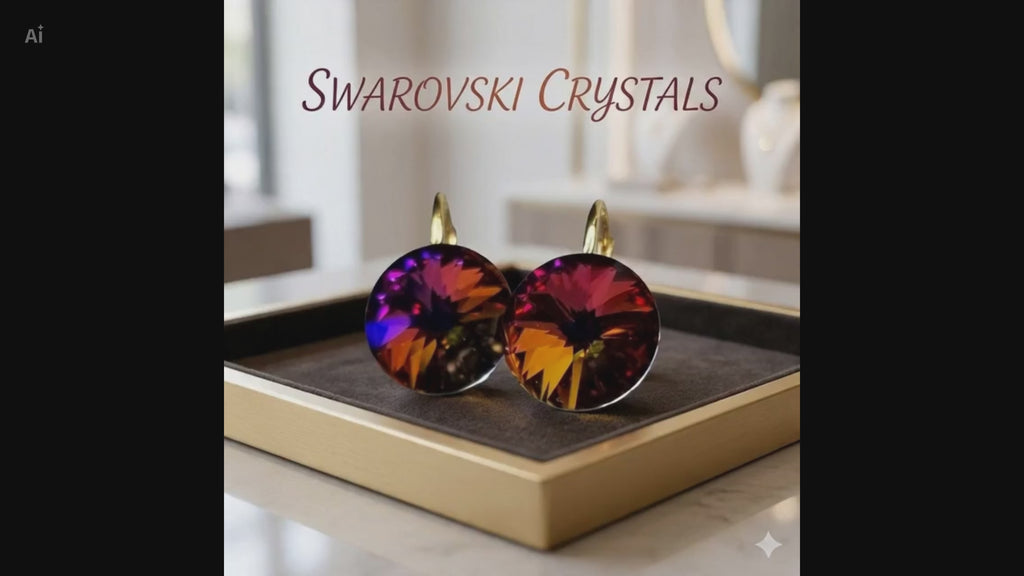 KOLCZYKI CRYSTAL Swarovski® RIVOLI